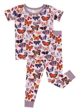Little Sleepies Butterfly Kisses NIB Short Sleeve 2 Piece